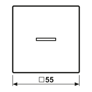 Jung Wippe Symbole sw für Taster A 590 KO5P SW