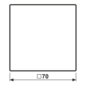 Jung Abdeckung in Tastenfarbe 33x70,5mm LS 50NAWW