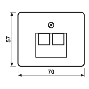 Jung Abdeckung aws für IAE/UAE-Dose SL 569-2 UA WW