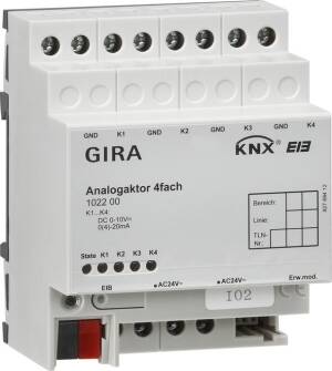 Gira Analogaktor 4-fach für KNX, 102200