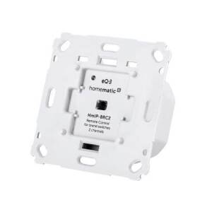 Homematic IP Smart Home Wandtaster für Markenschalter, 2-fach HmIP-BRC2