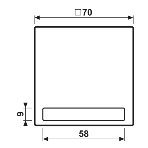 Jung Wippe Schriftfeld ws für Taster LS 990 NA