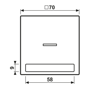 Jung Wippe Licht./Schriftf.sw für Schalter/Taster LS 990 NAKO5 SW