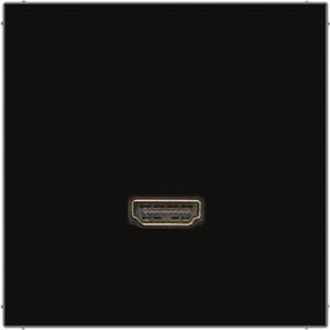 Jung Multimedia-Anschluss sw HDMI m.Tragring MA LS 1112 SW