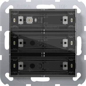 Gira Tastsensor 4 Komfort 3-fach für KNX, mit Inbetriebnahme-Wippe, 504300