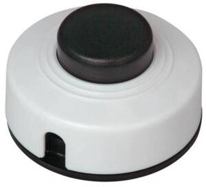 Kopp 191801088 Fusstretschalter 1pol. 2A 250V weiß/schwarz