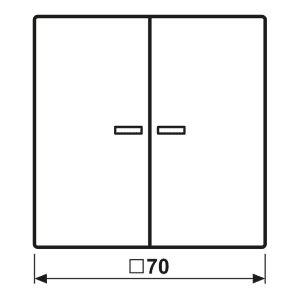 Jung Wippe Lichtleiter sw für Taster LS 995 KO5 SW