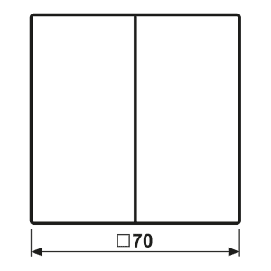 Jung Wippe Symbole lgr für Taster 2-fach LS 995 MP LG