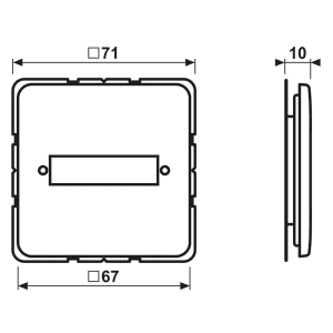 Jung Abdeckung für Trapezsteckverb. 594-1