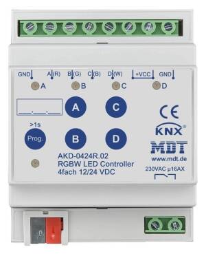 MDT Technologies LED Controller 4-Kanal 4/8A, RGBW, 4TE REG, AKD-0424R.02