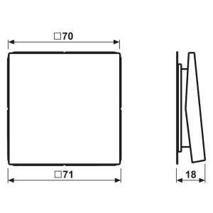 Jung Funk-Wandsender 2-Kanal graphitschwarz matt ENO LS 990 SWM