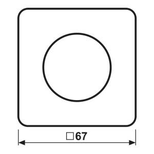 Jung Abdeckung mit Drehknopf Duroplast, Serie CD CD 1740 BR