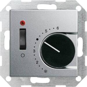 Gira Raumthermostat alu Ein/Aus, System55 039226