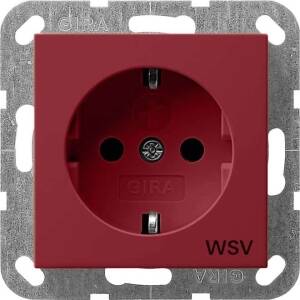 Gira SCHUKO-Steckdose Rot 0443108