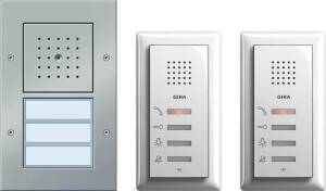 Gira Zweifamilienhaus-Paket Audio, aluminium, 049544