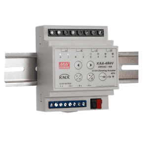 Mean Well KNX 4-Kanal-Dimmer für LEDs 0-10V , KAA-4R4V-10