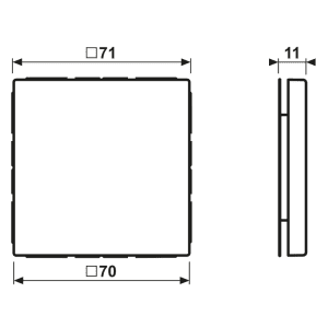 Jung Blind-Abdeckung LS994BSWM