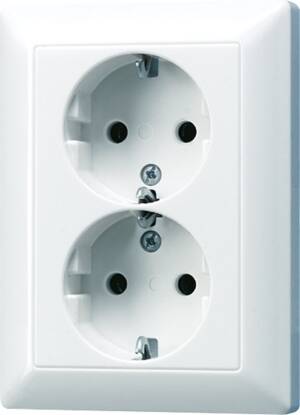 Jung SCHUKO Steckdose 2-fach AS5020NUWW