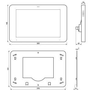 Jung KNX-Smart Panel 203mm/8 SP 0081 U