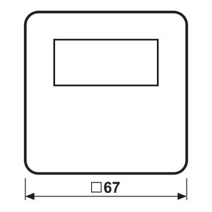 Jung Timer Standard, Display Echtglasfront CD 1750 D WW