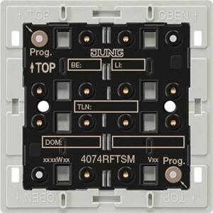 Jung KNX Funk-Tastsensor-Modul Adapterrahmen 4-fach 4074 RF TSM