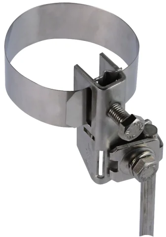 DEHN Antennen-Bandrohrschelle D 27-89mm NIRO BRS1689AK1X102X68V2A