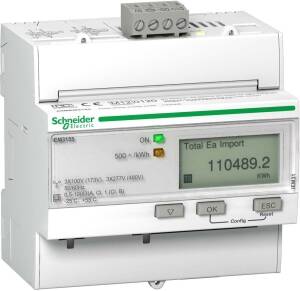 Schneider A9MEM3155 Energiezähler 3ph. 63A erw. Messfunktion Modbus 1E/1A MID
