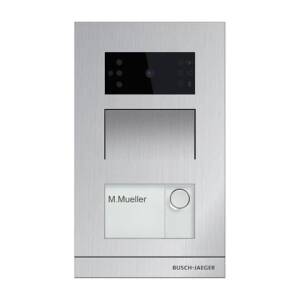 BUSCH-JAEGER Türstation AP alu 1RT LAN H81316P1-A-03 m.Kamera m.Infoschild