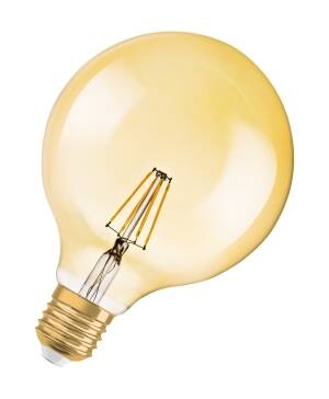 Osram Vintage 1906 DIM Globe125 6,5W/824 LED-Globelampe E27 GOLD51 650lm (51W)