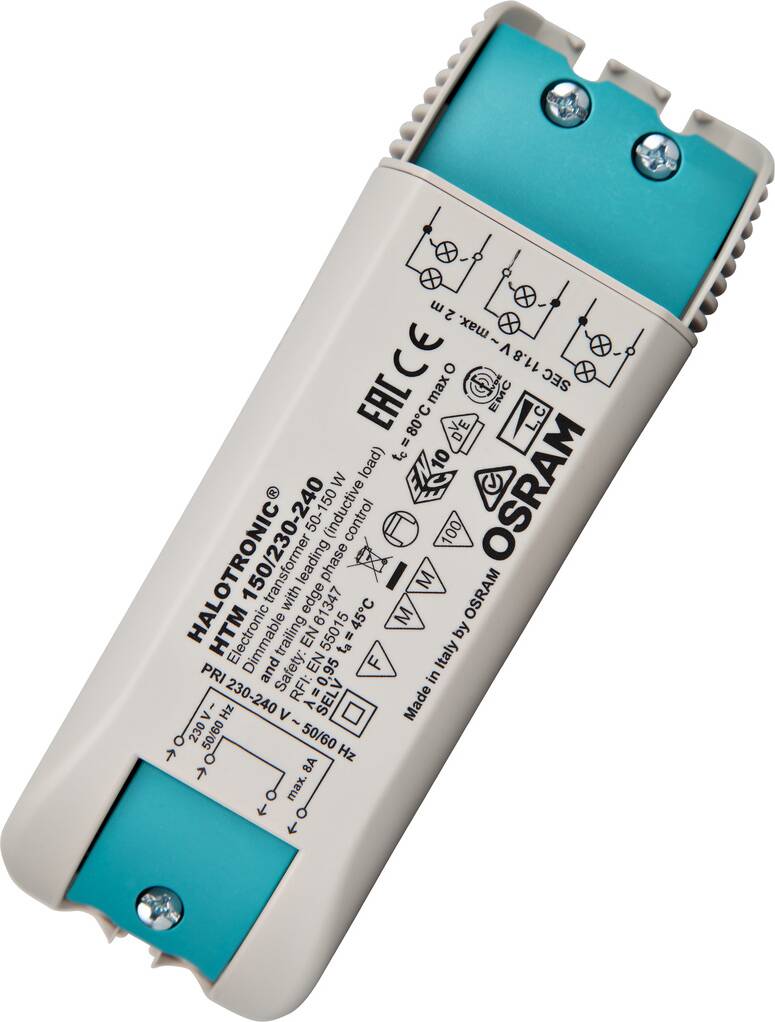 Osram HTM 150W 230-240 50-150W 153x54x36 UNV1 HALOTRONIC MAUSTrafo Phasenab/an.