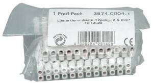 Kopp 357400041 Lüsterklemmleiste 12-pol.2,5-4qmm Pack:10