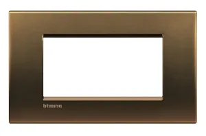 BTicino LNA4804BZ LivingLight Abdeck- rahmen f.Kompaktinst. 4M Bronze