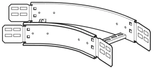 Legrand EFB30045300G Bogen B300mm m.16 Schraubensets