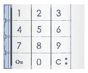 BTicino 353002 Frontblende Zehner- tastatur Allwhite