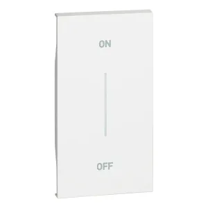 BTicino KW01MH2AG LivingNow 2M Tasten- abd. MyHome+Aufdruck ON-OFF White