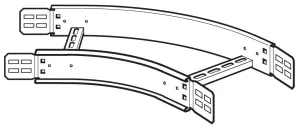 Legrand ZFB60045300G Bogen B600mm m.8 Schraubensets