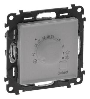 Legrand 752333 Raumthermostat elektron. m.Wechselkontakt Valena Life Aluminium